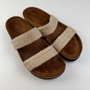 NAOT Women's Double Braided Strap Sandals Slide Slip-On Size 38 / US 7